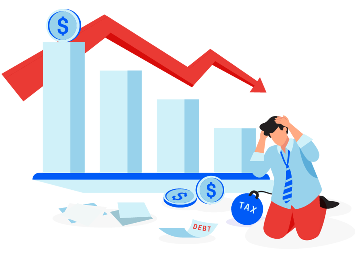 23% Decrease in Cash Flow